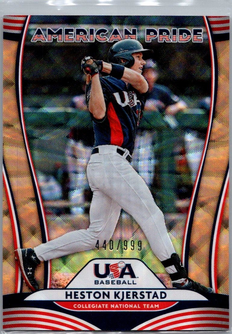 2020 Donruss #AP23 Heston Kjerstad / Jo Adell American Pride #D /999