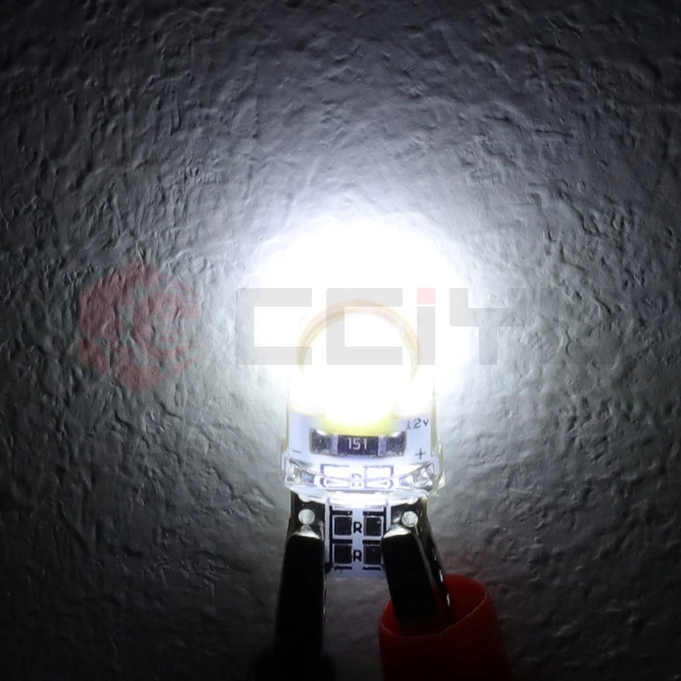 10x Canbus T10 Dash Cluster Gauge LED Wedge Bulbs Ultra White Light For Mini - Изображение 2 из 4