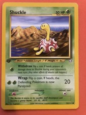 Pokémon TCG Shuckle Neo Genesis 1st Edition Common Card 72/111