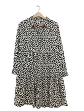 JDY Langarmkleid Damen Kleid Gr. DE 36 hellgrau Elegant