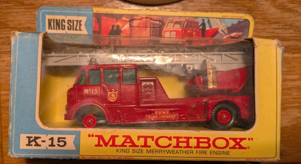Matchbox Lesney King-Size K-15 Merryweather Fire Truck - Image 2 of 4