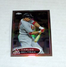 2012 Topps Chrome Refractor 210 Carlos Beltran  HOF Cardinals