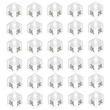 100 x Clothes Hanger Marker 2XL Size Tag Fit 0.24 Inch Square