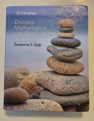 Discrete Mathematics With Applications 5th Edition Susanna Epp, Hardcover Used