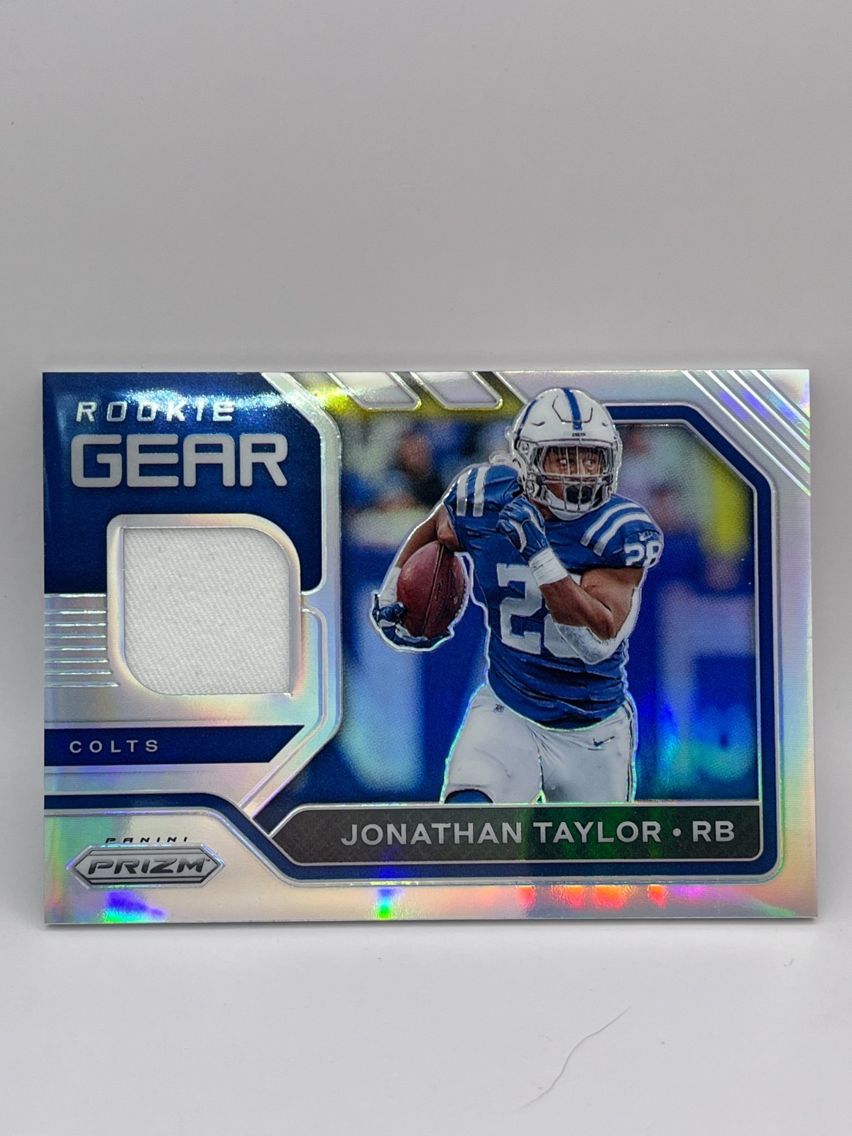 2020 Panini Prizm - Rookie Gear Jonathan Taylor #4 RC Indianapolis Colts