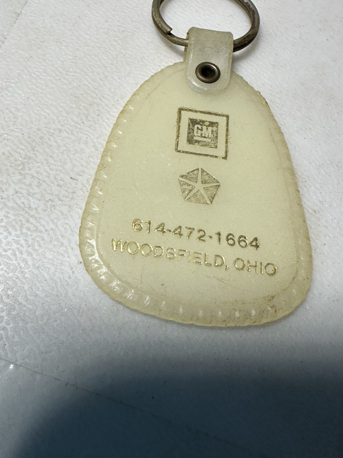 Woodsfield Ohio Loveday Car Dealership Auto Dealer Motor Sales OH Keychain