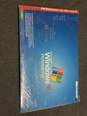 Microsoft Windows XP Professional CD Sealed NO PRODUCT KEY Version 2002 SP1
