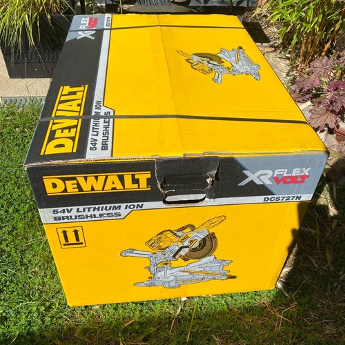 🟢 Dewalt Mitre Saw XR FlexVolt Slide 250mm 54V BOdy Unit DCS727N Boxed Original - 第 7/24 張圖片