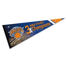 New York Knicks 3 Time Champions Full Size Pennant Flag Banner