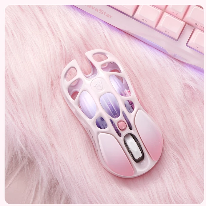 GravaStar Mercury M1 Rose Pink Wireless Gaming Mouse - Image 2 of 4