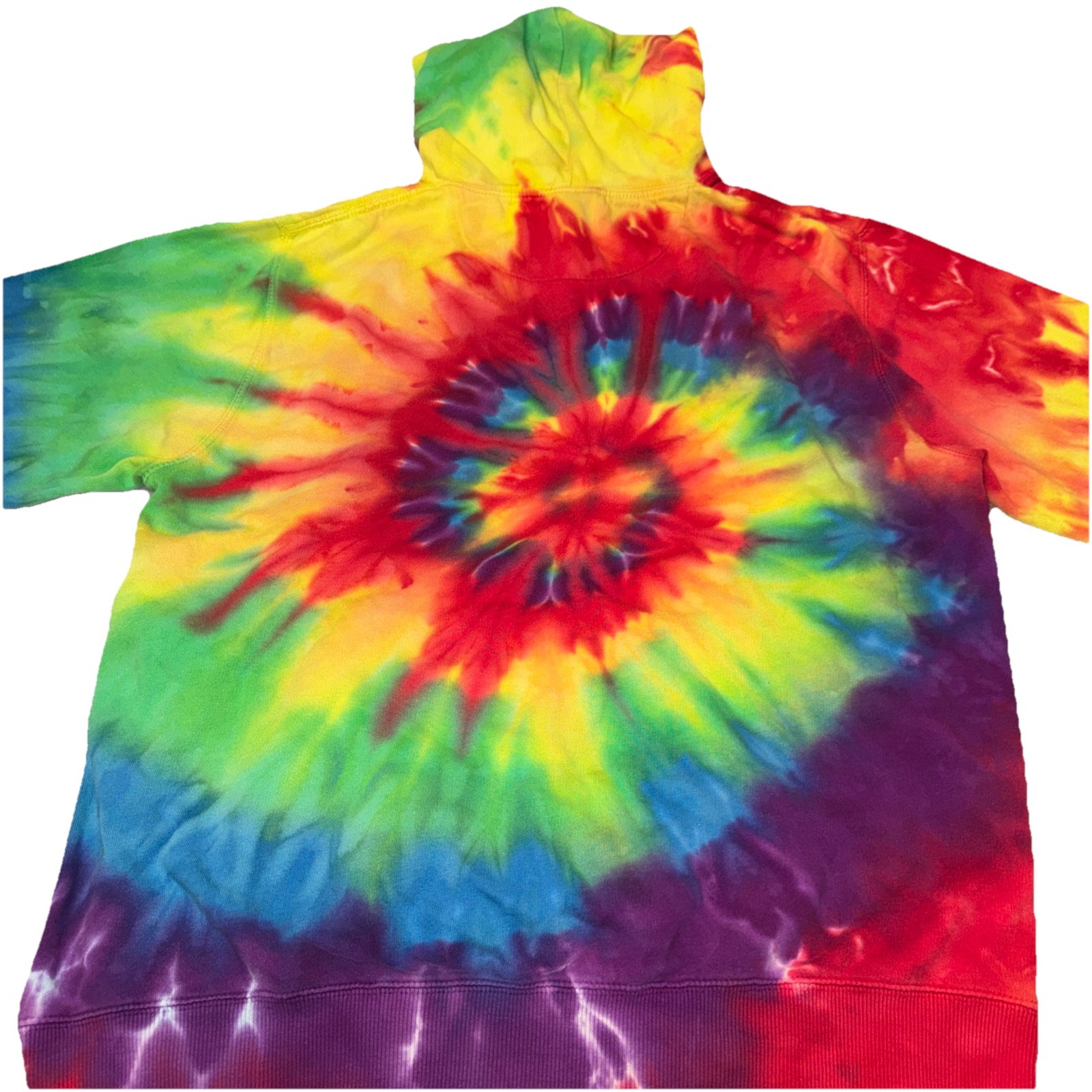 Rainbow Tie Dye Pullover Hoodie image 3