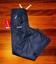 Youth LARGE ~ CCM TEAM HOCKEY ~ Tactical Cool NAVY BLUE Warm-Up Pants PN 5591