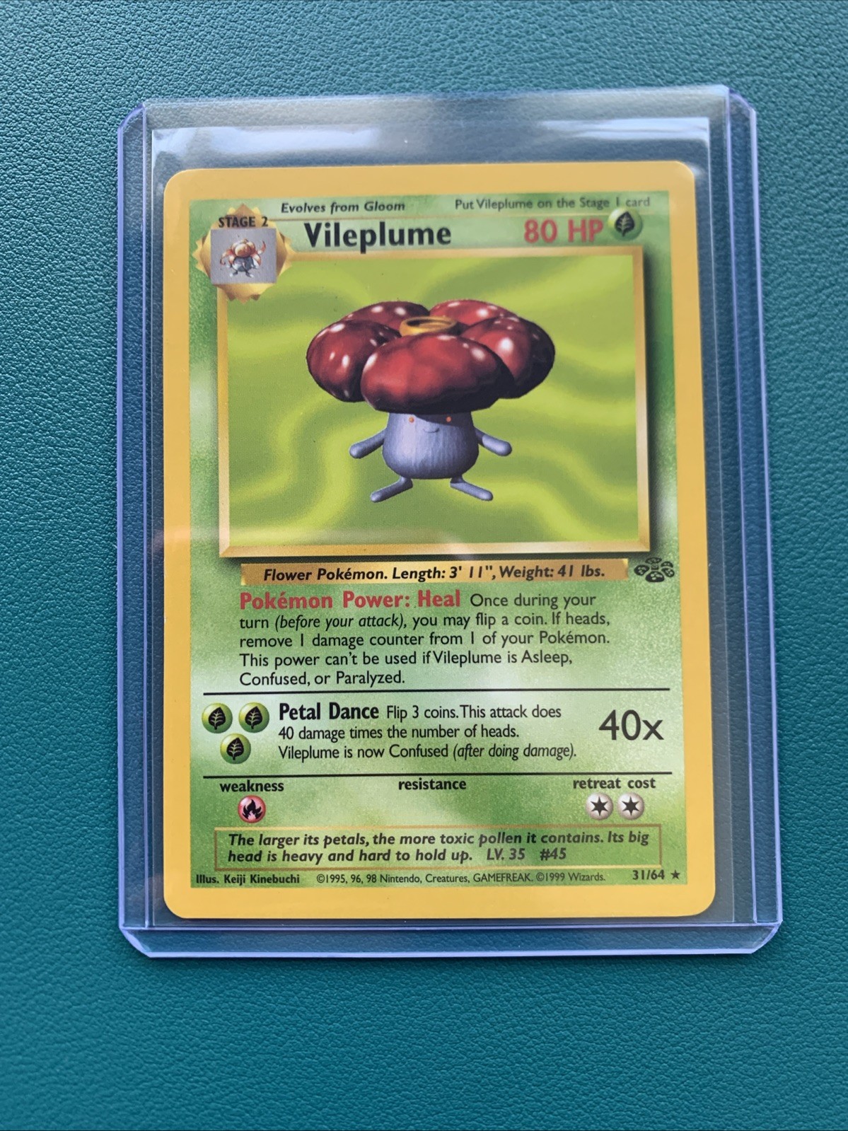 1999 Pokemon Jungle #31 Vileplume Non Holo LP