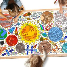 Giant Coloring Poster for Classroom Wall - Versatile 31.5 x 72 Inches Outer S...
