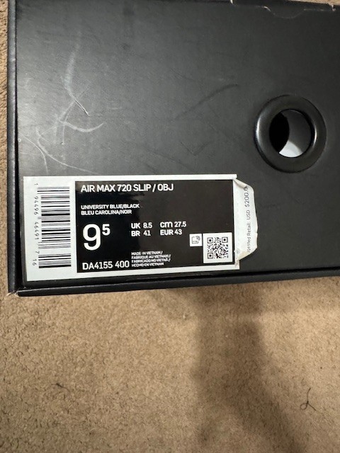 MY様⁑ Size 9.5 - Odell Beckham Jr x Nike Air Max 720 Slip University