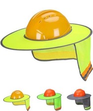 Hard Hat Sun Shield, Mesh Sunshade, Visor, Neck Shade 1 Pack Yellow