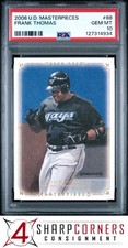 2008 UPPER DECK MASTERPIECES #88 FRANK THOMAS HOF PSA 10