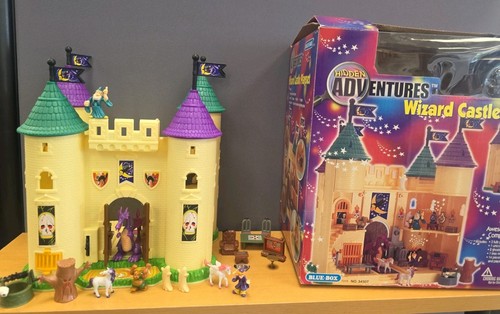 Vtg Hidden Adventures Wizard Castle Playset Blue Box 34307 With Box Most Pieces 