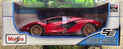 2024 Maisto Lamborghini Sian FKP 37 RED 1:18 Scale Special Edition Diecast Model