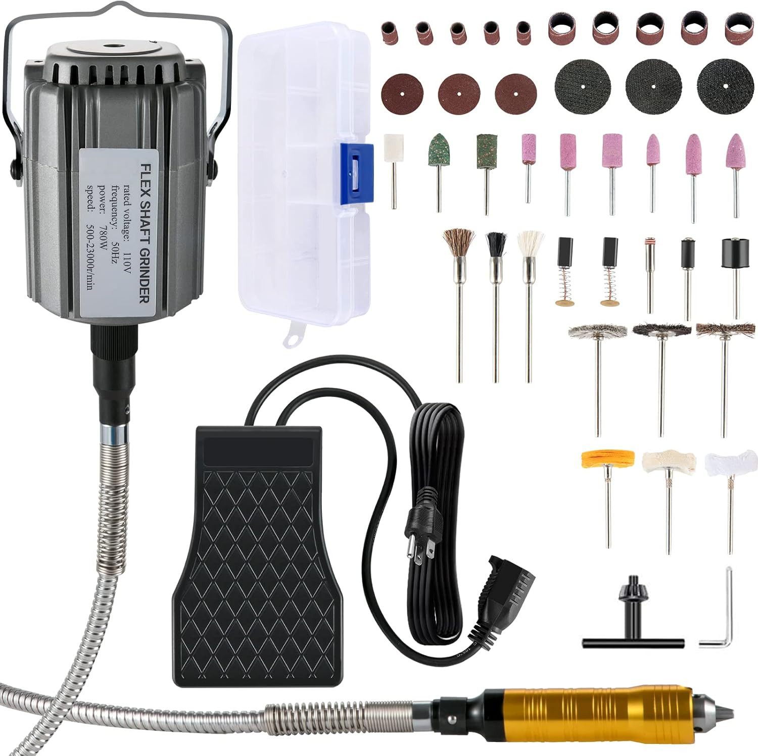 Smerigliatrice a Sospensione 780W | Kit Albero Flessibile per Incisione