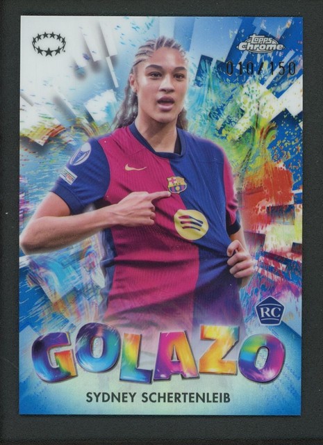 2025 SYDNEY SCHERTENLEIB 010/150 TOPPS CHROME UEFA WOMEN S CHAMPIONS LEAGUE RC