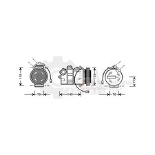 Kompressor Klimaanlage für VW Passat Variant 1.6 1.9 TDI Audi A6