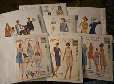 Lot of 7 Craft (Vintage) Sewing Patterns McCalls Butterick Vogue #118