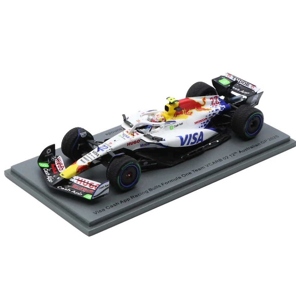 Spark 1/43 Scale VISA CASH APP RB F1 Honda VCARB 02 Yuki Tsunoda #22 AU GP 2025 - Image 2 of 4
