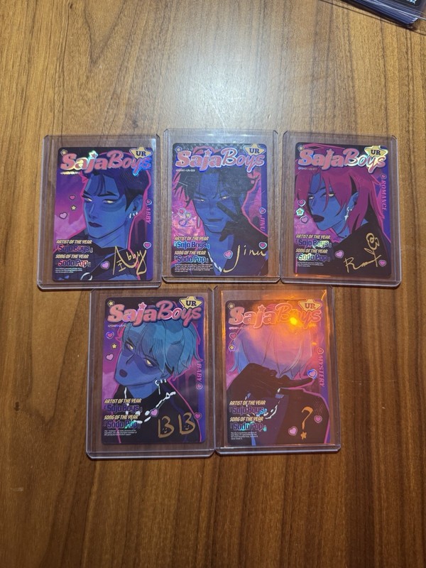 Kayou KPOP Demon Hunters Trading Cards SAJA BOYS UR FULL SET Jinu Baby Mystery