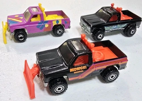 1979 Hot Wheels “Midnight Removal”Snowplow Truck Lot Of 3 Vintage