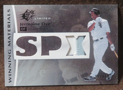 13863 2008 SPX LIMITED WINNING MATERIALS JERMAINE DYE #WMDY 15/99