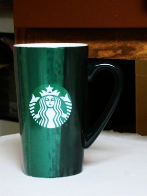 Starbucks Multicolor Paint Strokes Green Logo Tall Coffee Mug 2021 16 oz 