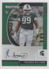 2020 Panini Prizm Draft Picks Rookies Green Raequan Williams #252 Auto 0b2