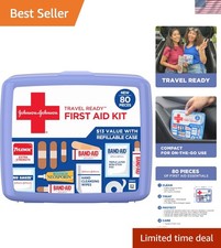 Ultimate 80-Piece First Aid Kit for Minor Wounds - Perfect for Cars  Camps