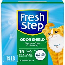Fresh Step Scoopable Cat Litter, Clumping Odor Shield , 14 lb 6.35 kg 