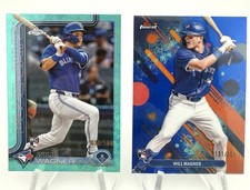 WILL WAGNER 2025 TOPPS CHROME LOGOFRACTOR AQUA RC /199 & TOPPS FINEST /200 RC
