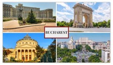 Bucharest Romania Fridge Magnet Travel Souvenir Gift City Landmarks Decor