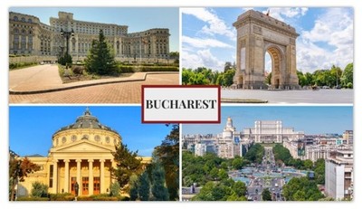 Bukarest Rumänien Kühlschrankmagnet Reise Souvenir Geschenk Stadt Wahrzeichen Deko