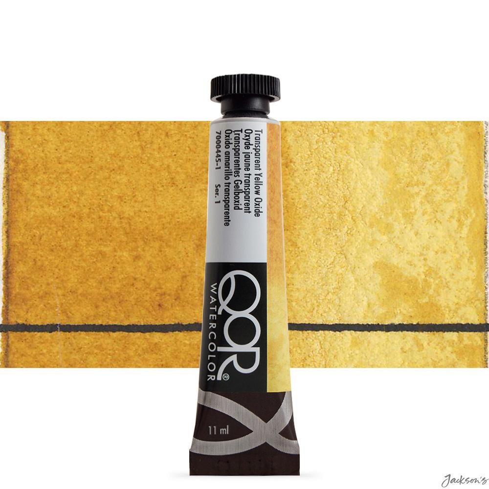 Golden QoR Watercolour Paint Synthetic Iron Oxide 11ml Transparent Yellow Oxide