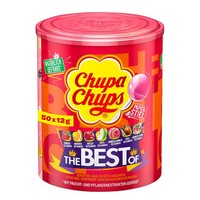 Chupa Chups Best Of Lutscher-Dose, EnthäLt 50 Lollis In 7 Geschmacksrichtungen