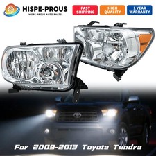 Lhrh Pair Headlight Set With Level Adjuster For 2009-2013 Toyota Tundra
