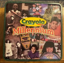Crayola Tin 64 Special Effect Crayons 1999 Millennium Limited Edition NEW