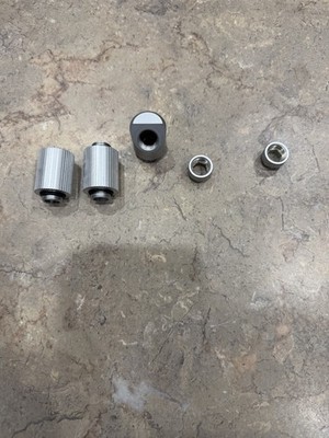 Ek-Quantum Torque Satin Titanium Fittings EKWB Rotary 45 Extender