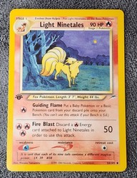 Light Ninetales 50/105 Neo Destiny 1st Edition Rare