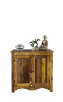 Altholz Shabby Chic Kommode Mehrfarbig Vintage Sideboard Schrank Massivholz