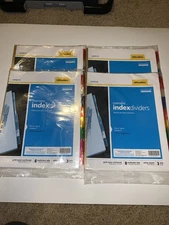 OfficeMax Insertable Index Dividers LOT OF 4 (12 Sets Total, 3 Sets Per Pack)