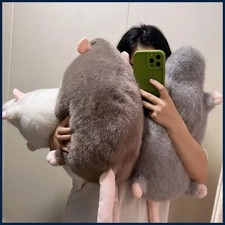Cute 30cm Mouse Oversized Flower Branch Rat Doll Cartoon Soft Animal