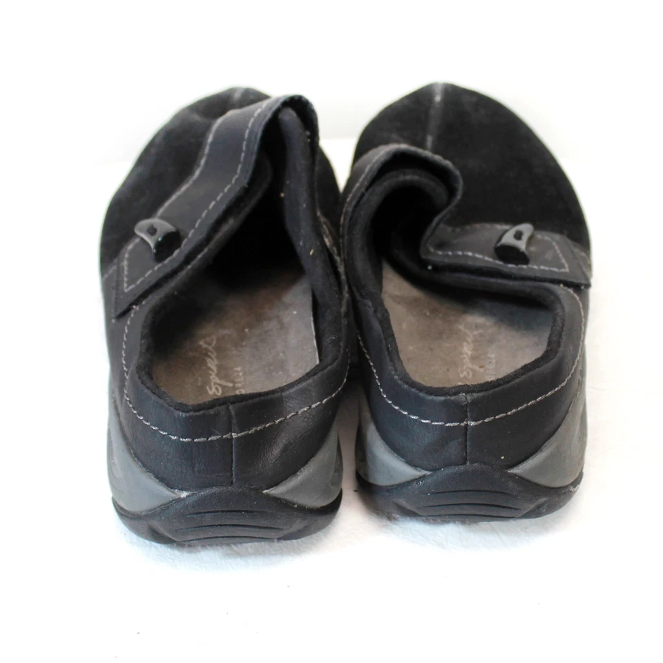 Mocasines cómodos sin cordones Easy Spirit Explore24 Eselina de gamuza negros 10M Foto 4 de 4