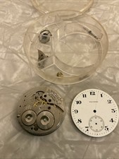 Vintage Antique Wind Up Pocket Watch Movement Waltham