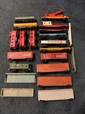 HO Scale Train Car Lot Kitbash Parts w/ Caboose Boxcar Side Dumpers
